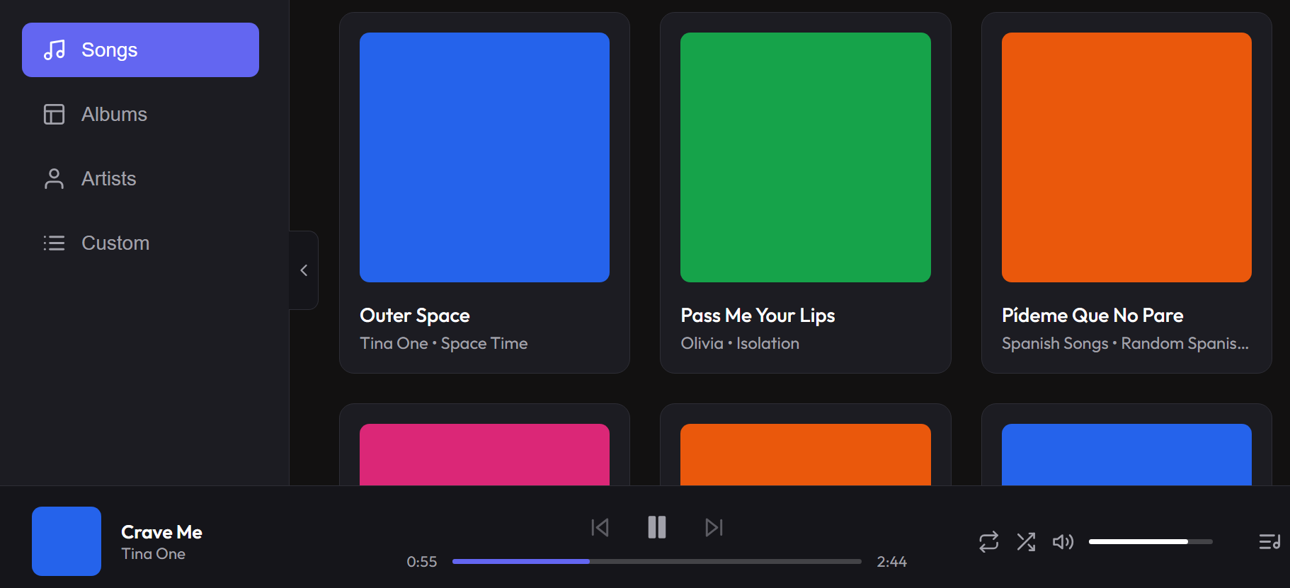 AI Music Library project